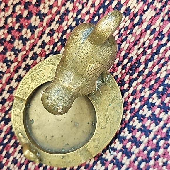 1930's Brass Cat Ashtray - Picture 5 of 5